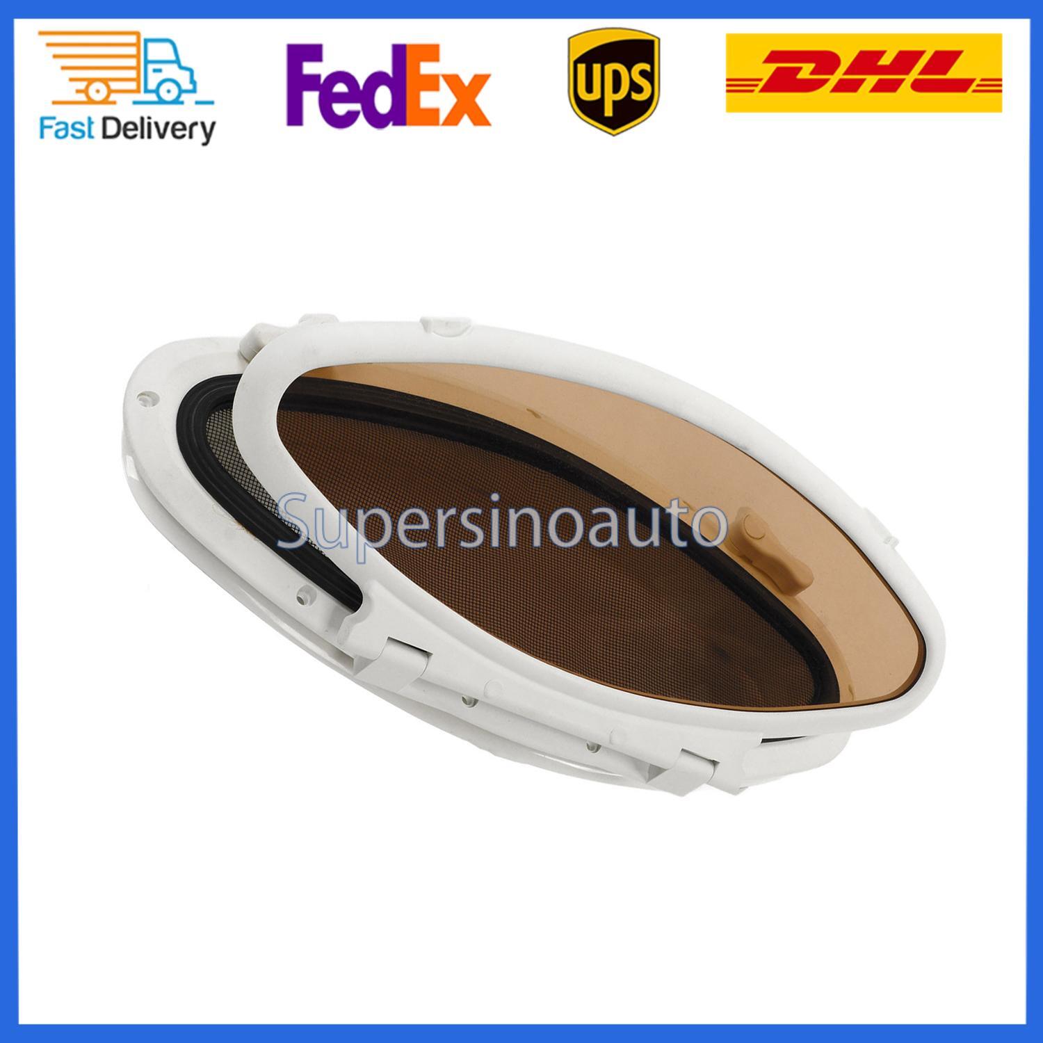 1PC 470x210mm Inward Opening Oval Porthole Anti UV Waterproof Portlight