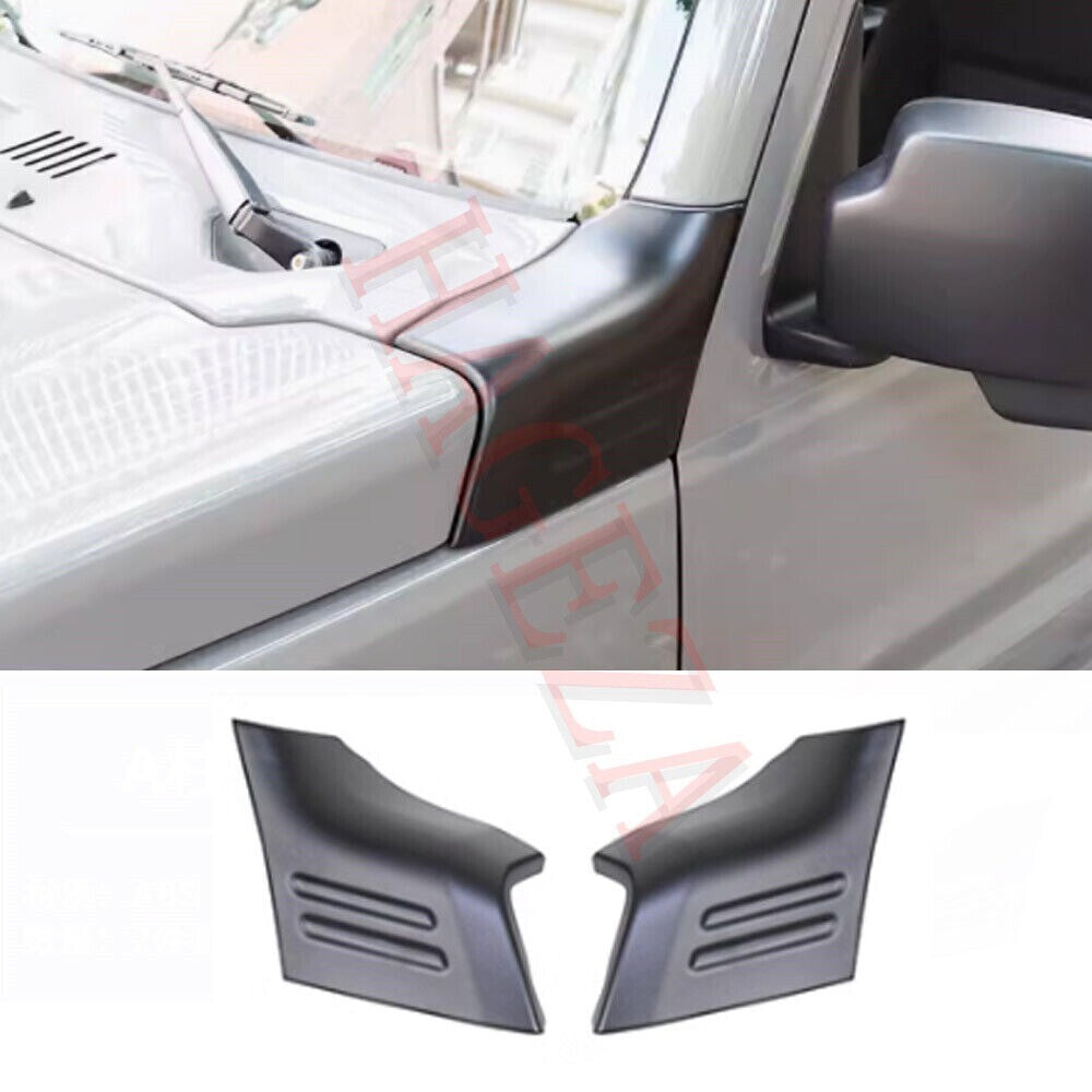 for Suzuki for Jimny 2/4 Door Matte Black ABS Front Hood Angle Wrap Protector Cover