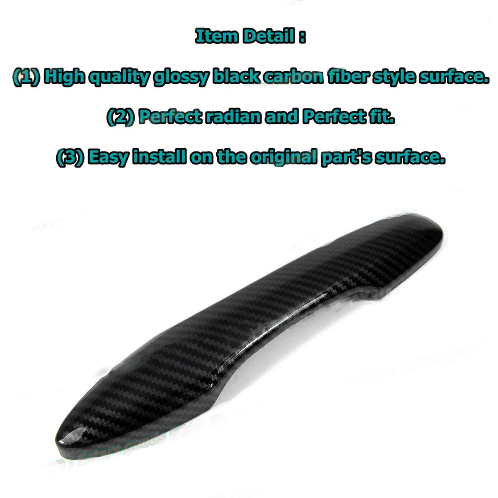 For 20-23 for Toyota for Corolla Sedan Carbon Fiber Side for Smart Door Handle Cover