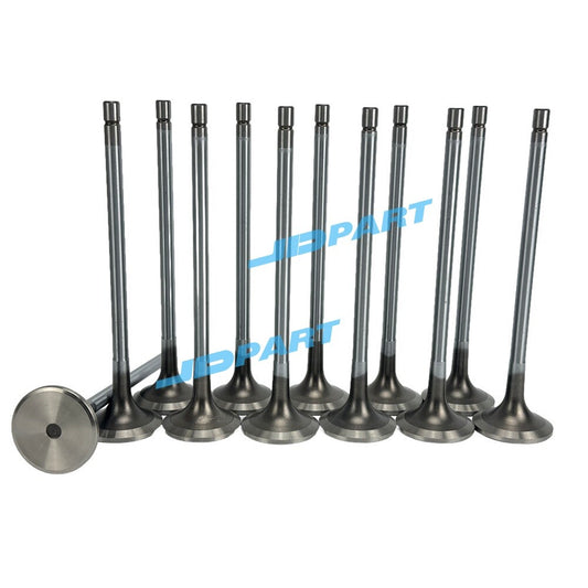12 QSK19 intake valves 3090469 and 3804892 for excavator parts.