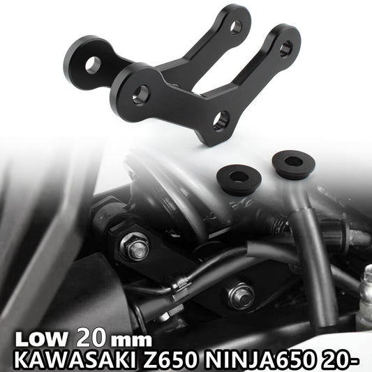 CNC Aluminum Suspension Lowering Link Kit 20mm for Kawasaki NINJA650 Z650 17-23