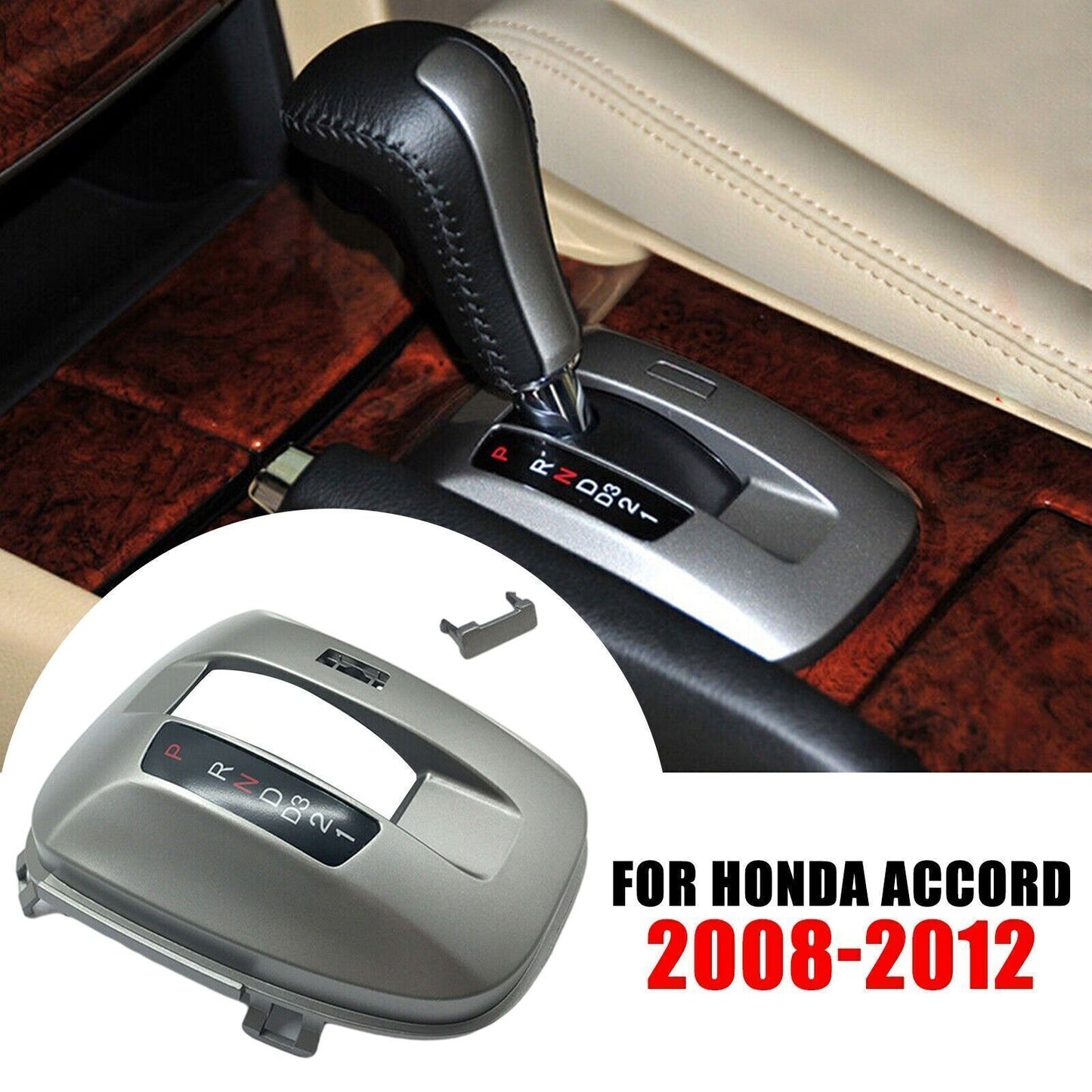 Replacement for Honda Accord 2008-2012 Center Console Shifter Trim Plate Cover