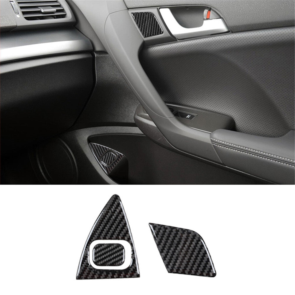 Red Carbon Fiber Interior Headlight Control Trim for Lexus RX330 350 2004-2009 v