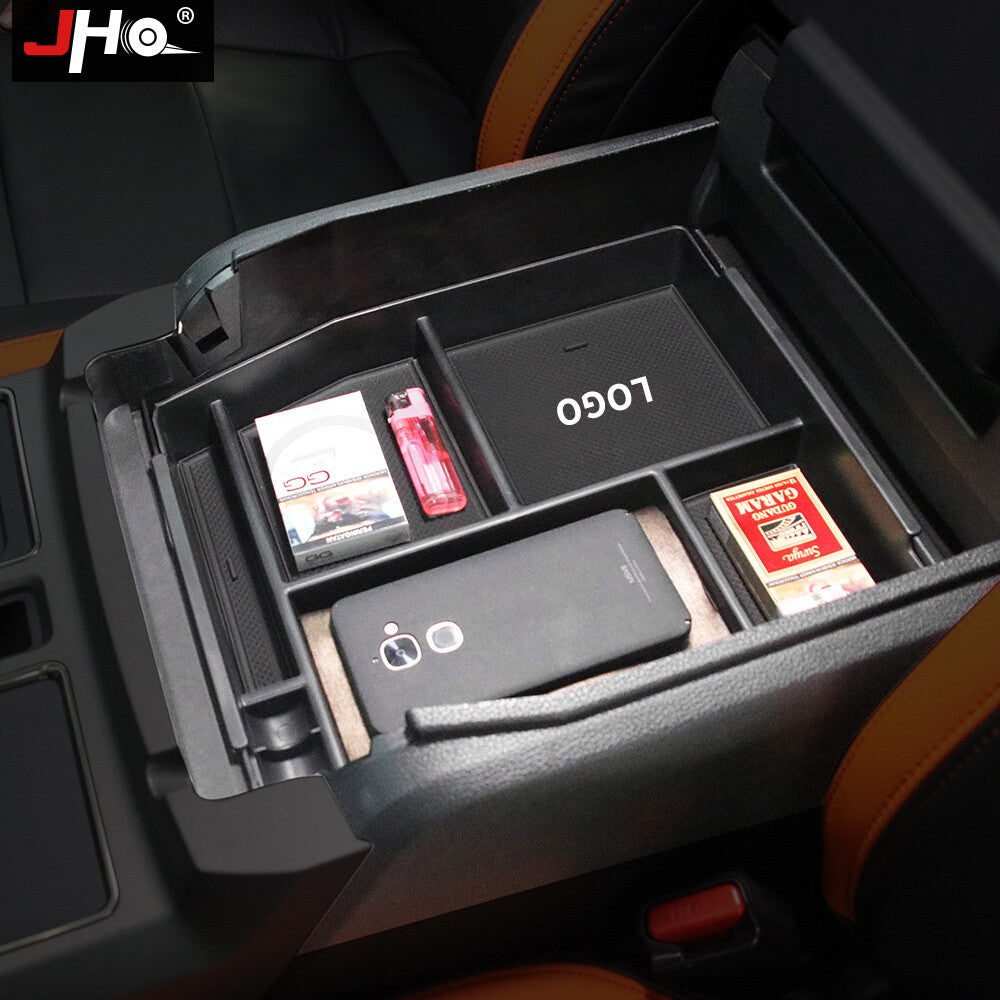 Car Inner Center Console Tray Armrest Storage Box for Ford F150 /LTD 11-20