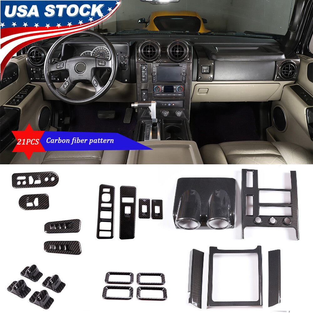 Pear wood ABS interior door handle frame cover trim for Toyota Tundra 2022-2023