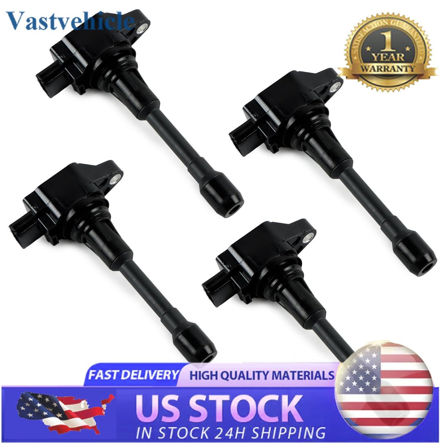UF549 4pcs Ignition CoilS for Nissan Altima Frontier Sentra Versa Cube 1.8L 2.5L