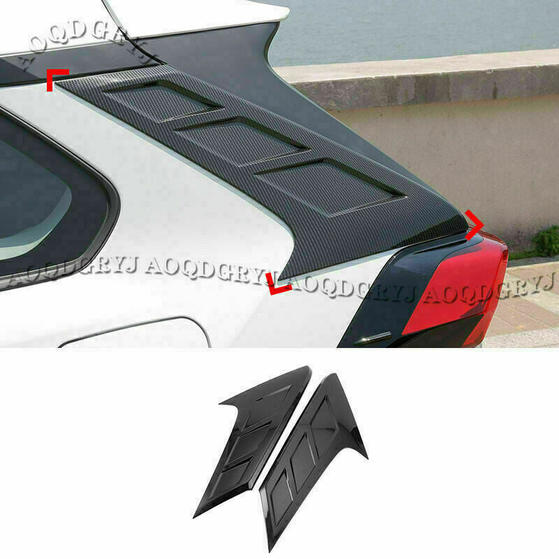 for TOYOTA RAV4 2019-2023 Carbon Fiber ABS Rear Side Window Moulding Trim Cover
