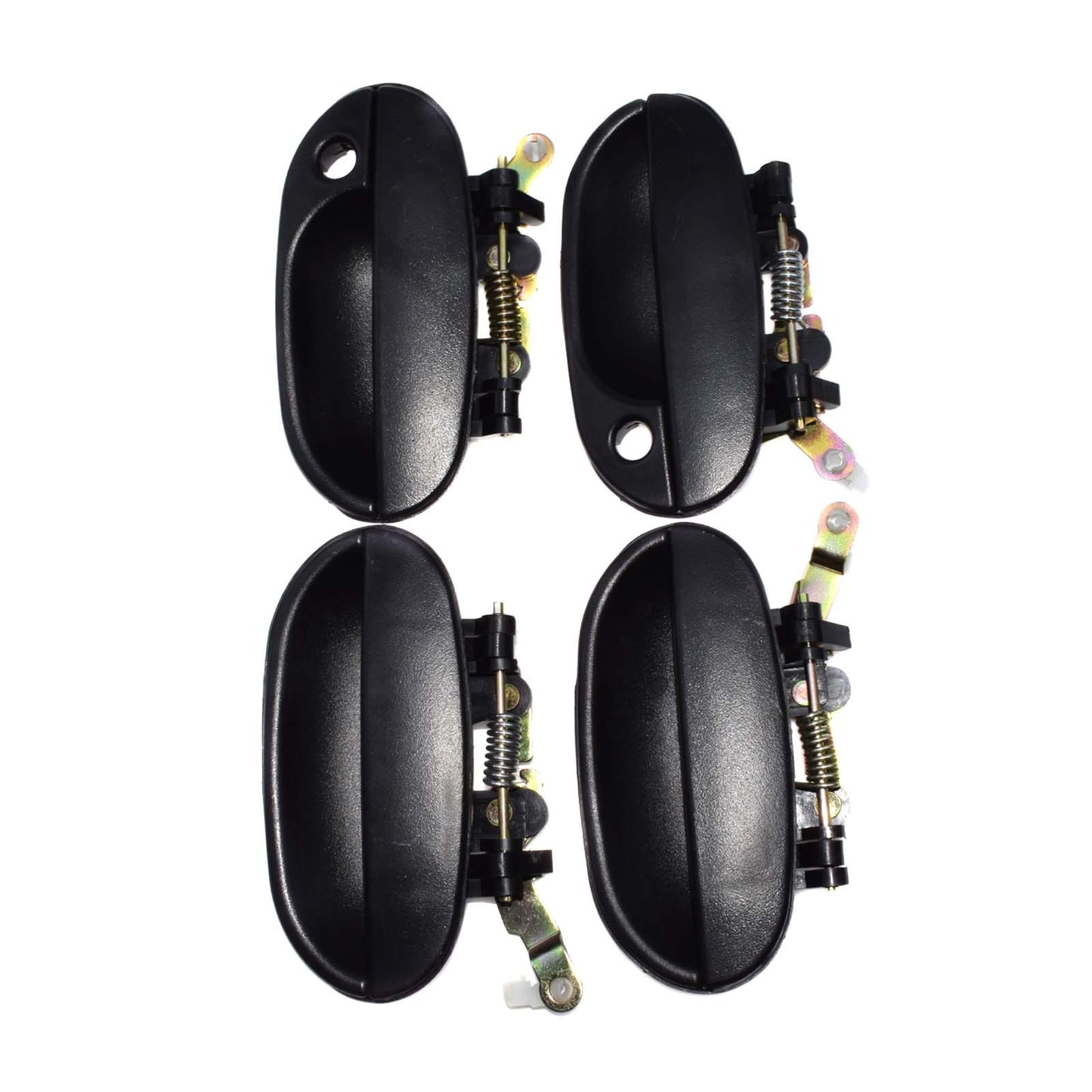 Door Handle Outside Fits 1995 - 1999 for Hyundai Accent Front and Rear Left 1 Piece Set of 4 - v