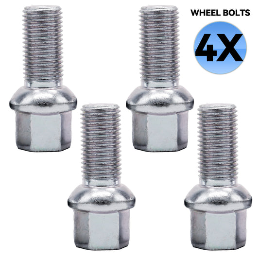 4¡Á Car Silver Wheel Lug Bolts WHT002437 for VW for VW for Bora Caddy for Audi A3 8P Q