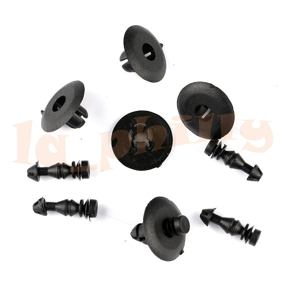 50x for Chrysler for Dodge Plastic Door Trim Panel Clip Push Retainer Fastener Black