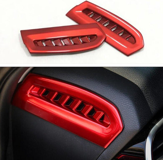 for Toyota for Camry 2018-2023 Red ABS Dash Console Side AC LR Air Outlet Vent Trim