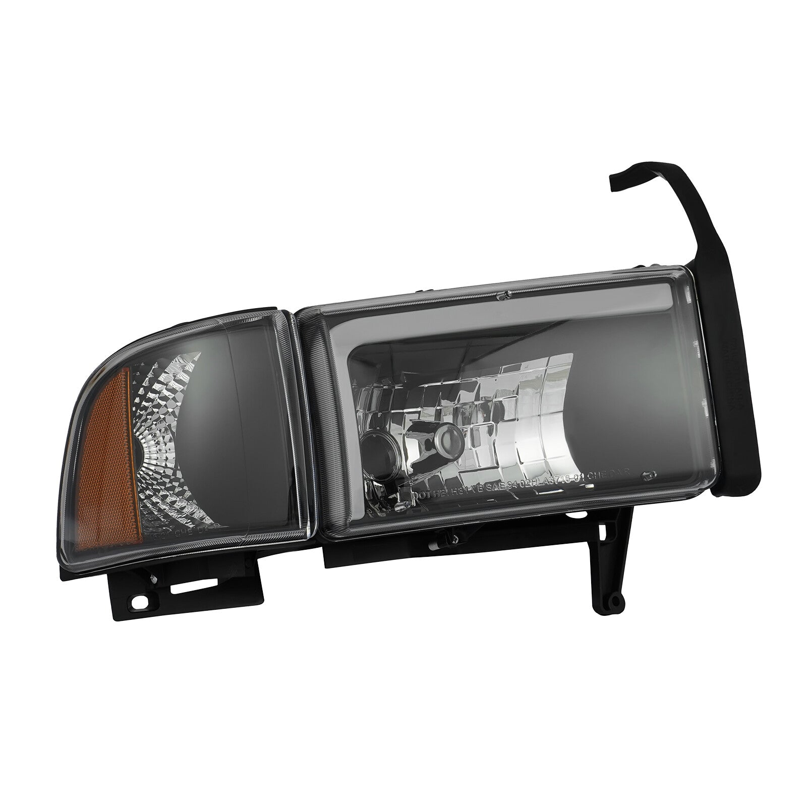 LED DRL Headlight Corner Light Black Fits 1994 - 2002 for Dodge for Ram 1500 2500 3500- v