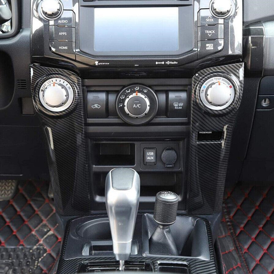 For 2010-2023 4Runner ABS Carbon Air Conditioner Switch Cover Panel Trim v