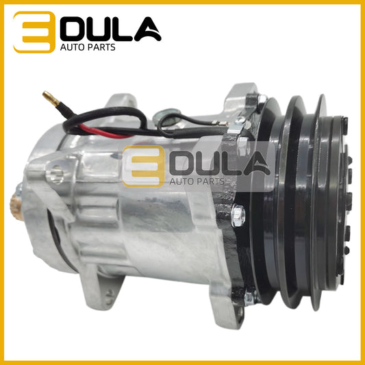 AC compressor with clutch suitable for heavy-duty applications SD709 7402 2009839 12V 2PK 124MM
