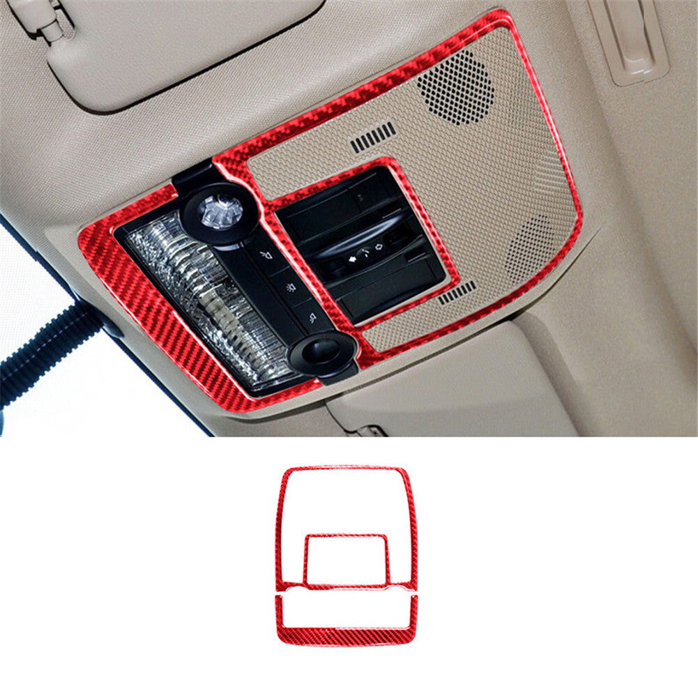 For Highlander 2008-2013 2Pcs for Seat Heating Button Panel Trim Cover Red v