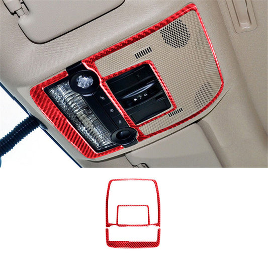 For Highlander 2008-2013 2Pcs for Seat Heating Button Panel Trim Cover Red v