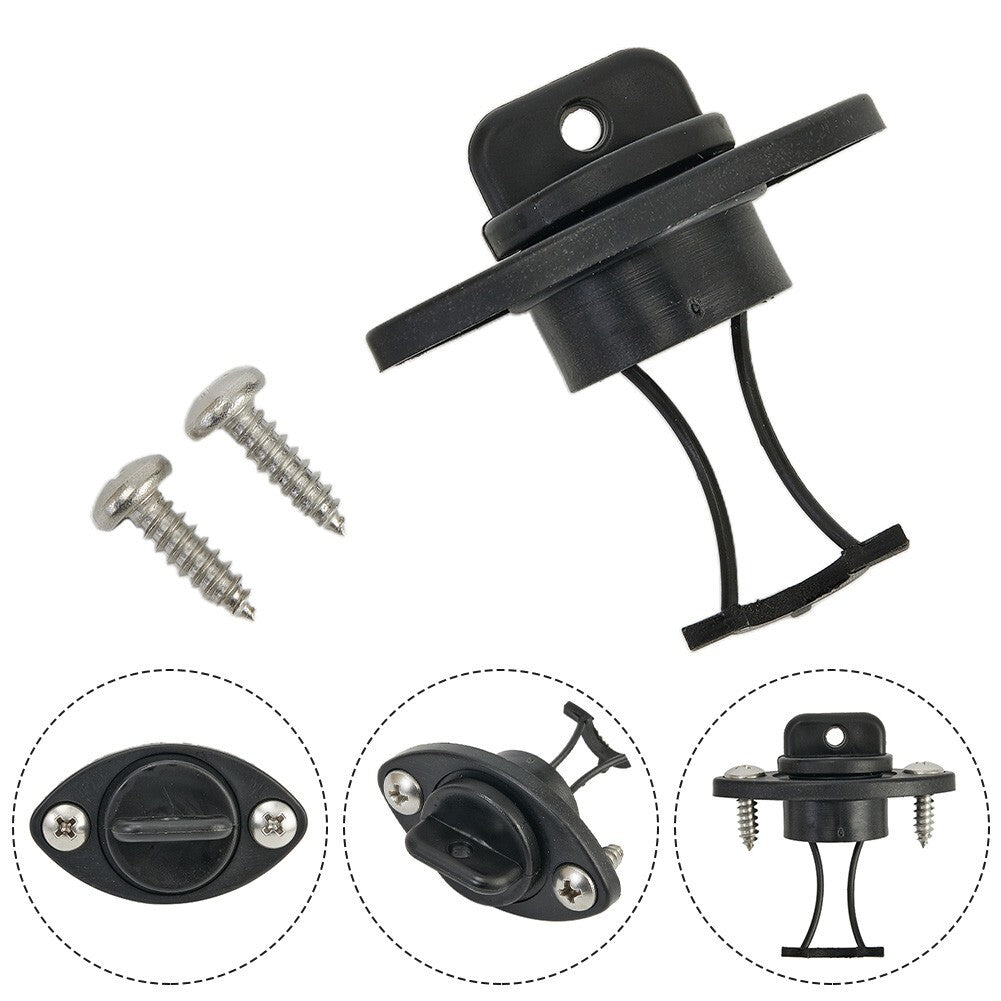Universal/ Black Boat Drain Screw Bung  Socket Transom Captive Chandlery