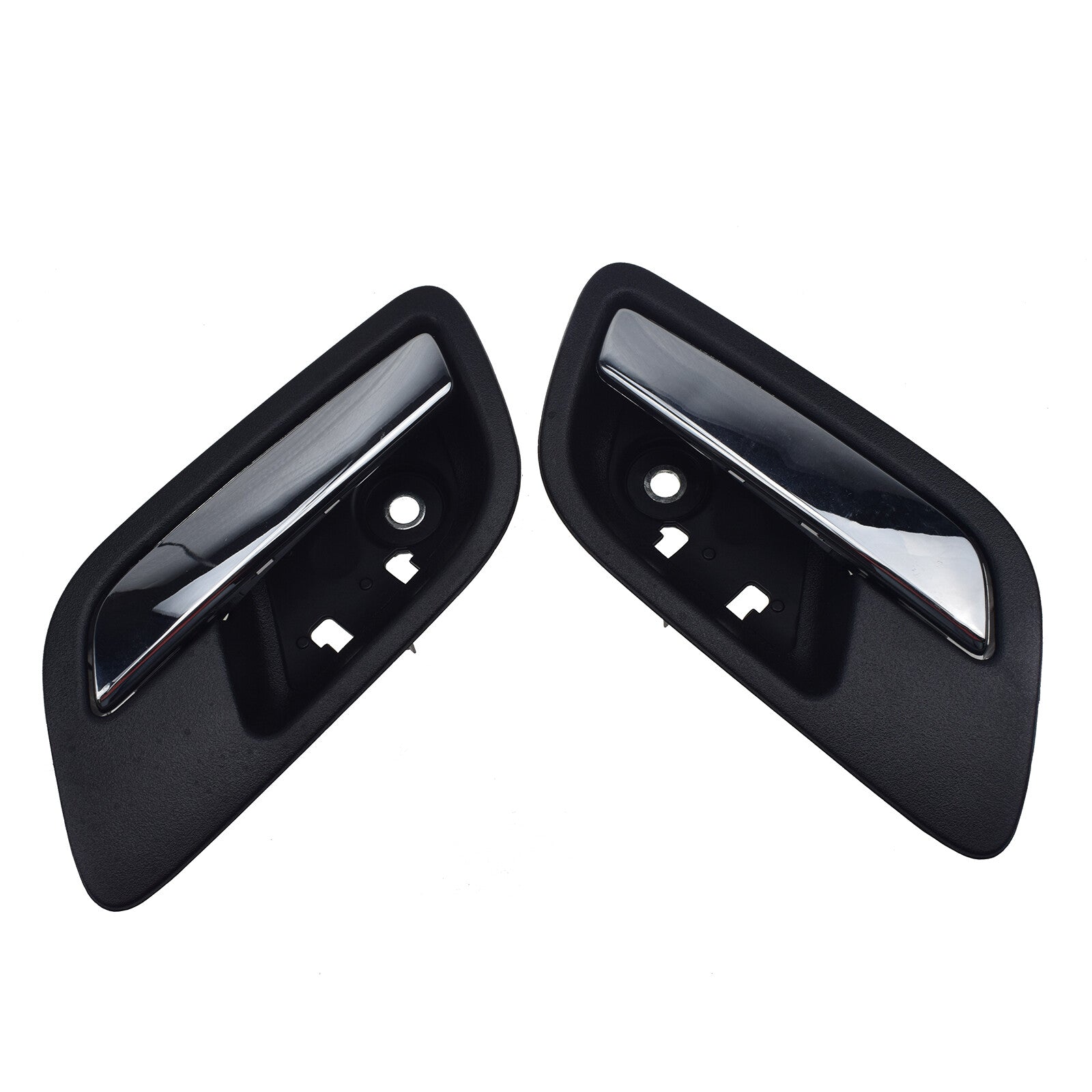 2-pack of LH right-hand black/chrome rear interior door handles for GMC n
