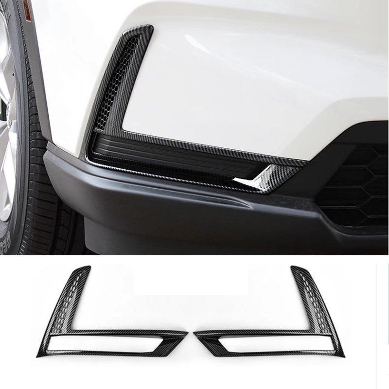 Carbon Fiber Front Fog Light Cover Trim 2pcs for Honda CRV CR-V 2023 2024 v