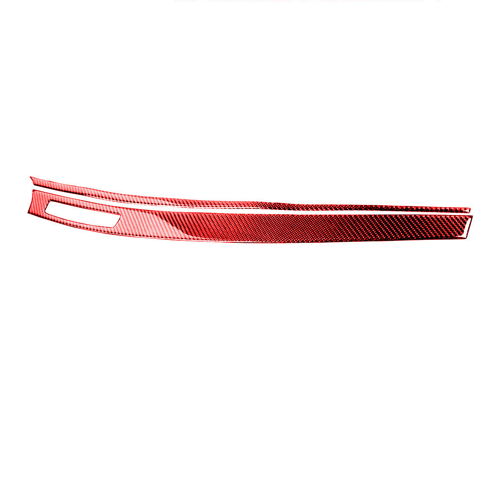 Red Carbon Fiber Interior Central Dashboard Cover Trim for Mitsubishi Lancer