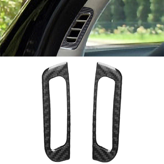 Carbon Fiber A Pillar Air Vent Outlet Cover Trim Fit for Jeep Grand Cherokee 2014-20
