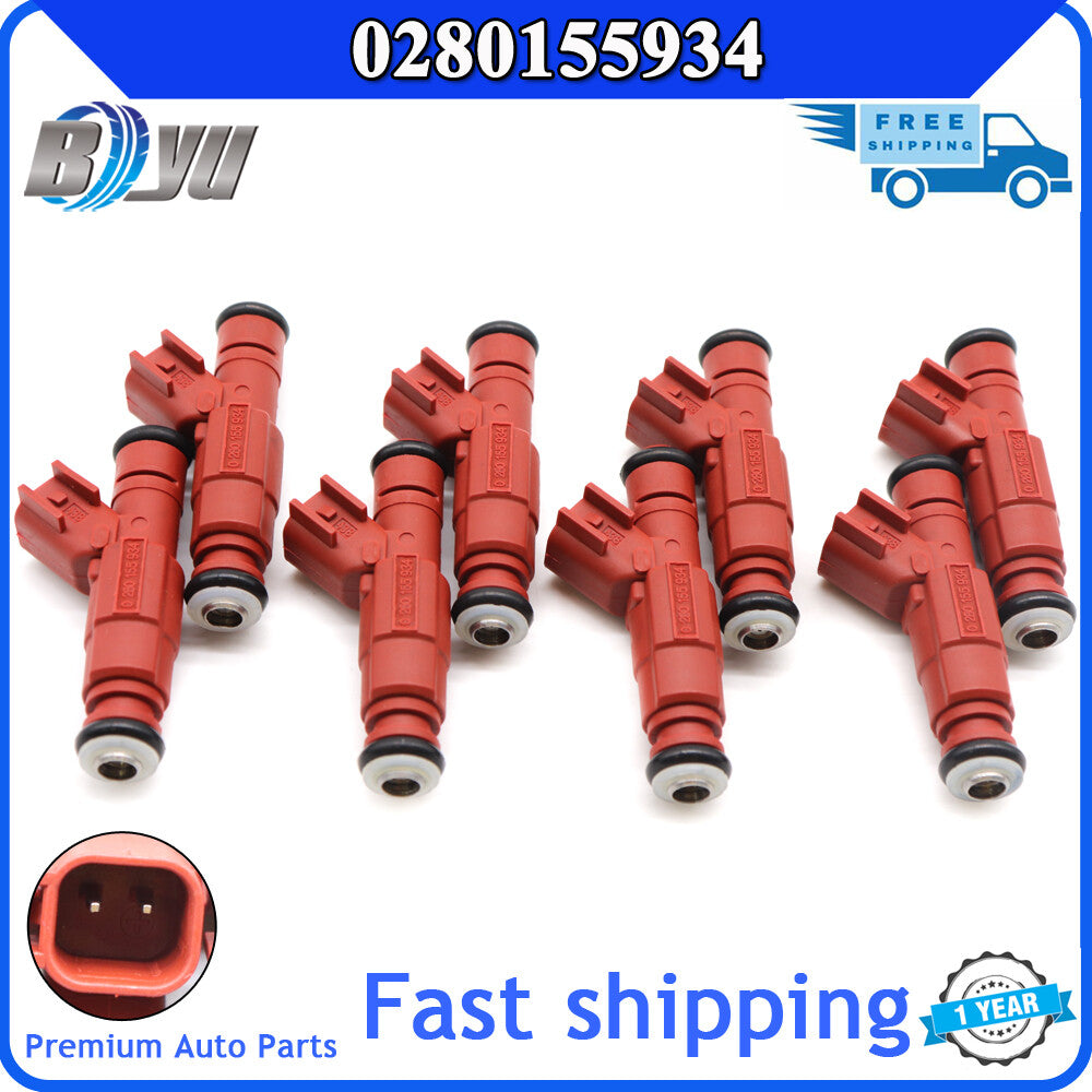 8x 0280155934 Fuel injector suitable for Dodge Durango Dakota 3.9L for Ram 1500 5.9L V8 v