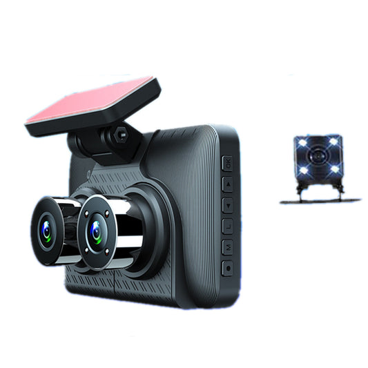 Dash Camera Car DVR Video Recorder 3Lens 1080P Front Rear Inside Camera G-sensor