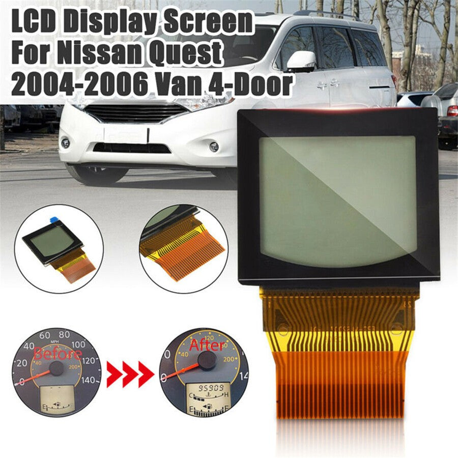 Speedometer Cluster LCD Screen w/ Bonded Ribbon For 04-06 for Nissan Quest 46423mm Q