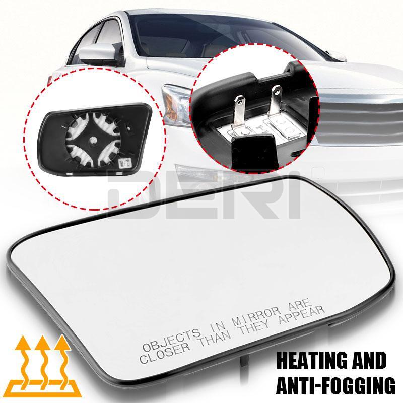 RH Passenger Side Heated Mirror Glass w/ Backing Plate for Nissan 963653TH2A