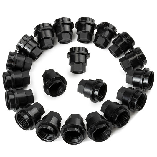 Sst of 20 Black Lug Nut Covers 15661036 for GMC Jimmy Sonama for Chevrolet S10 New Q