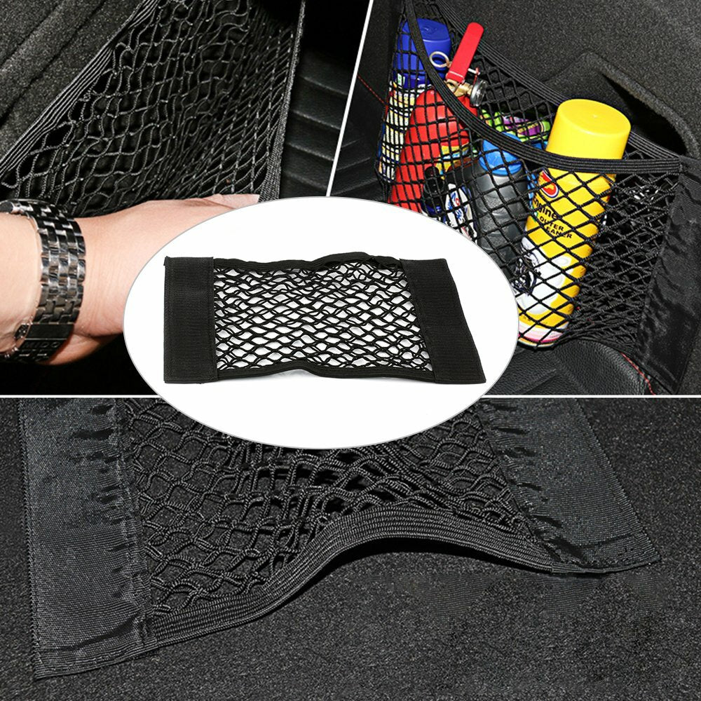 Car Rear Cargo Organizer Storage Elastic String Net Mesh Bag Pocket Trunk 4025
