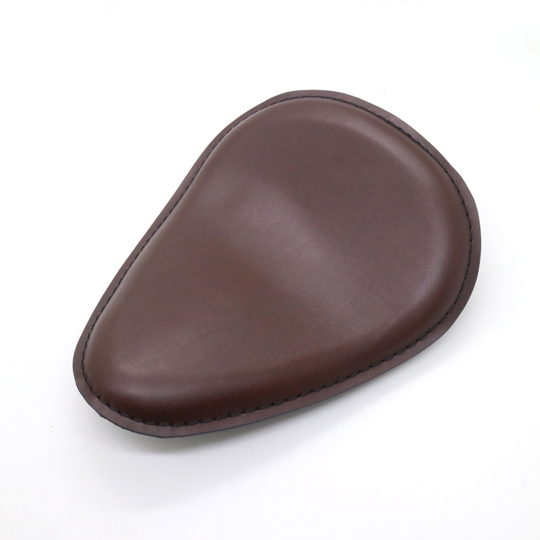 Brown Motorcycle Leather Solo Driver for Seat for Harley Chopper Bobber for Honda for Suzuki Q