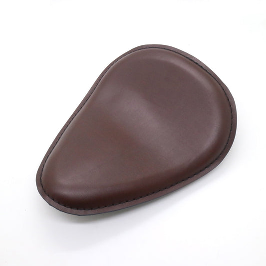 Brown Motorcycle Leather Solo Driver for Seat for Harley Chopper Bobber for Honda for Suzuki Q