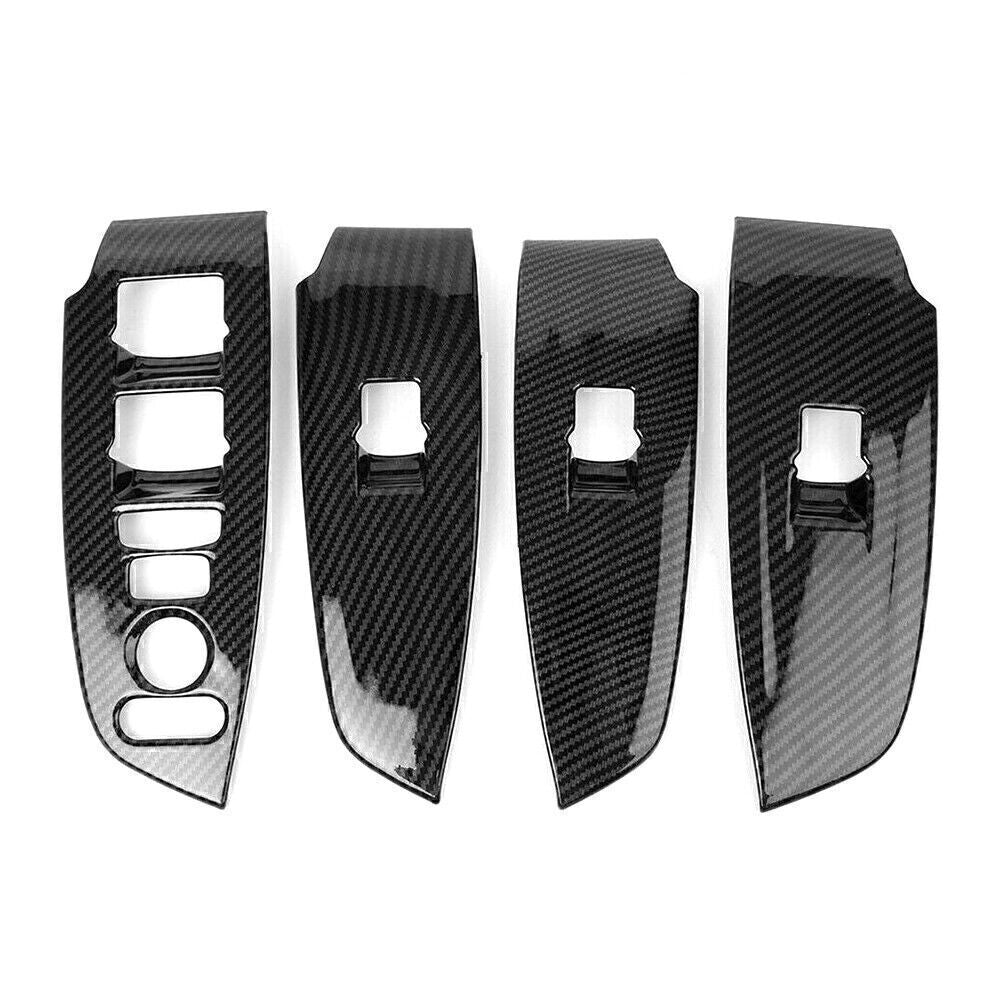Interior Window Switch Panel Cover Trim for Honda Accord 2018-2021 Carbon Fiber