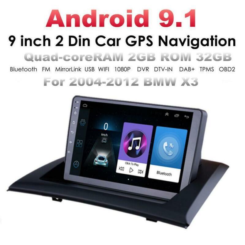 Compatible with Android 9.1, 9-inch screen, for 2004-2012 X3 E83 with Canbus car stereo radio, GPS, OBD. n