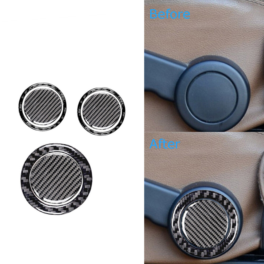 Carbon Fiber Front Door Handle Cover Trim Sticker for Chrysler 300 2005-2007 v