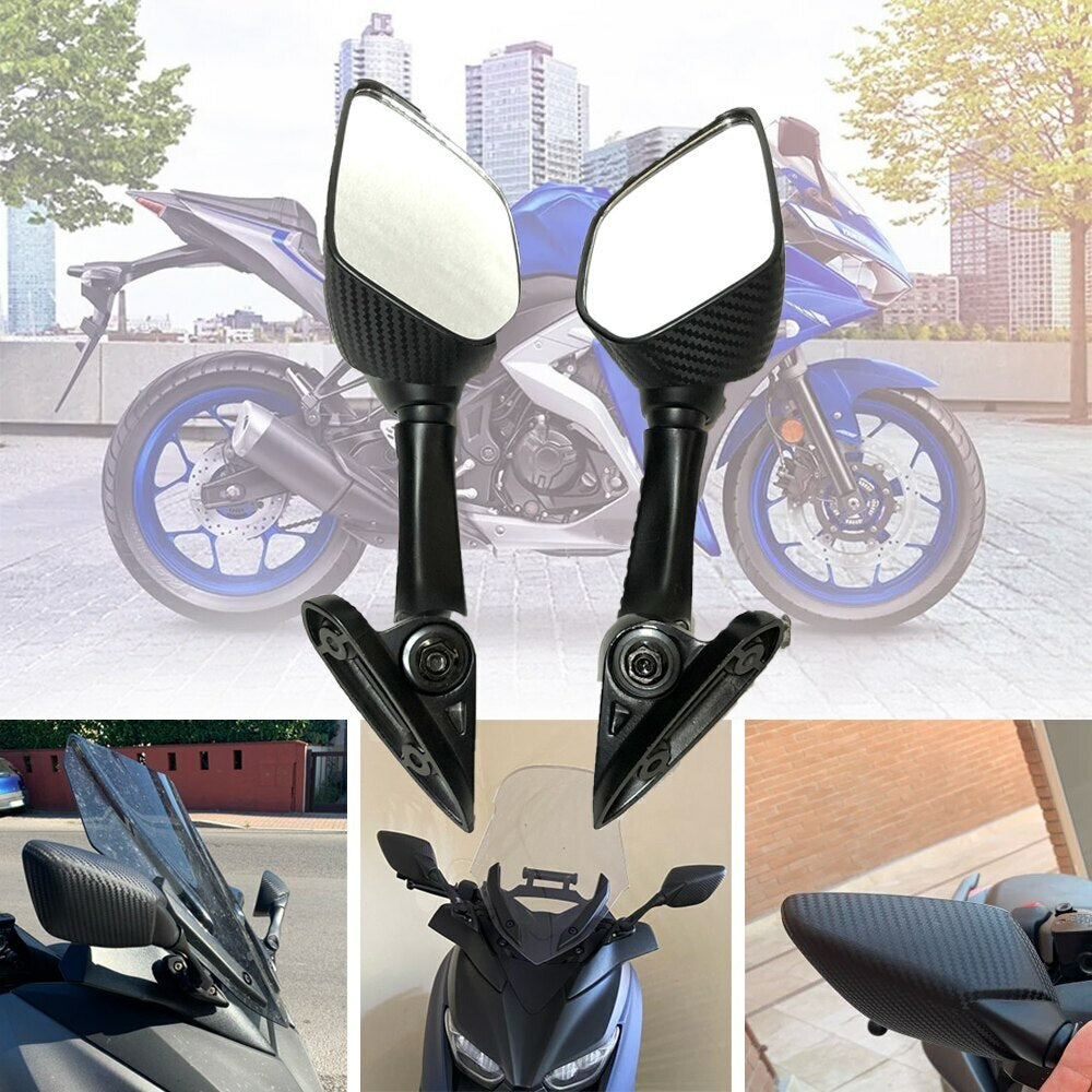 Dirt Bike Rearview Side Rear View Mirrors for YAMAHA YZF R3 R25 YZF-R3 YZF-R25
