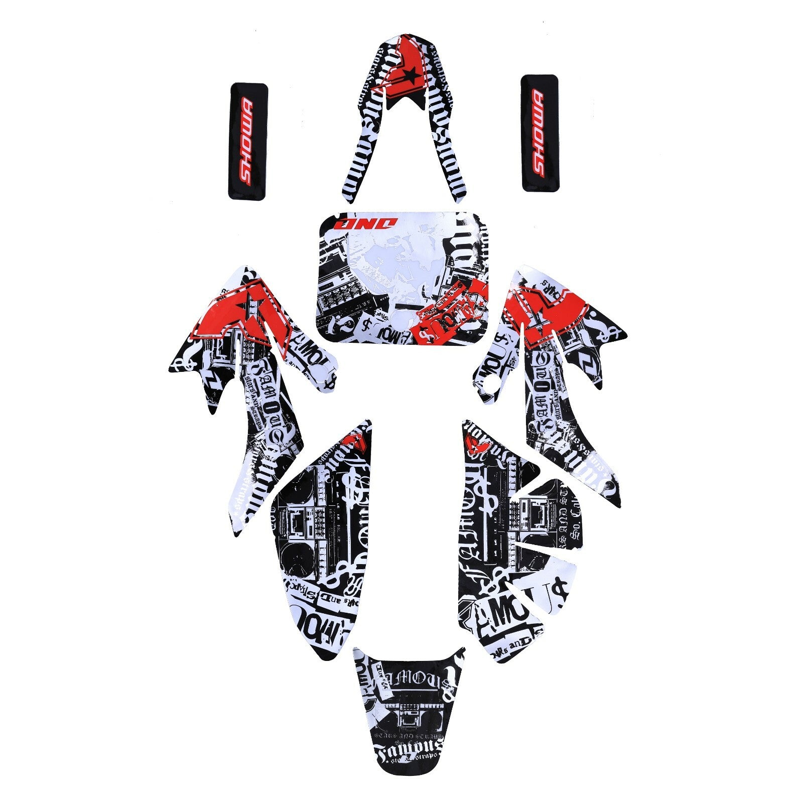 Plastic mudguard, fuel tank, for seat sticker kit for CRF50 XR50 Taodao SSR 125cc Pit bicycle