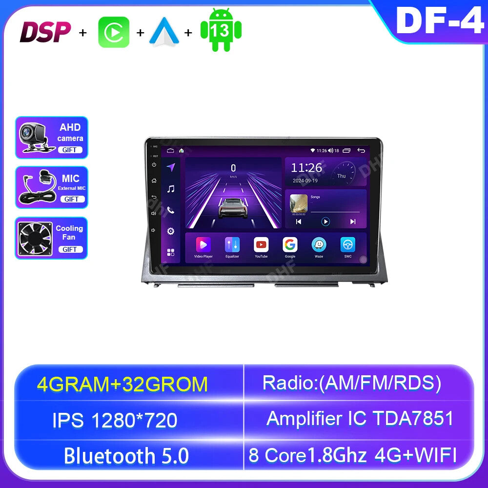 for Honda Freed Spike RHD 2003-2007 CarPlay Car Radio GPS Stereo Player Screen