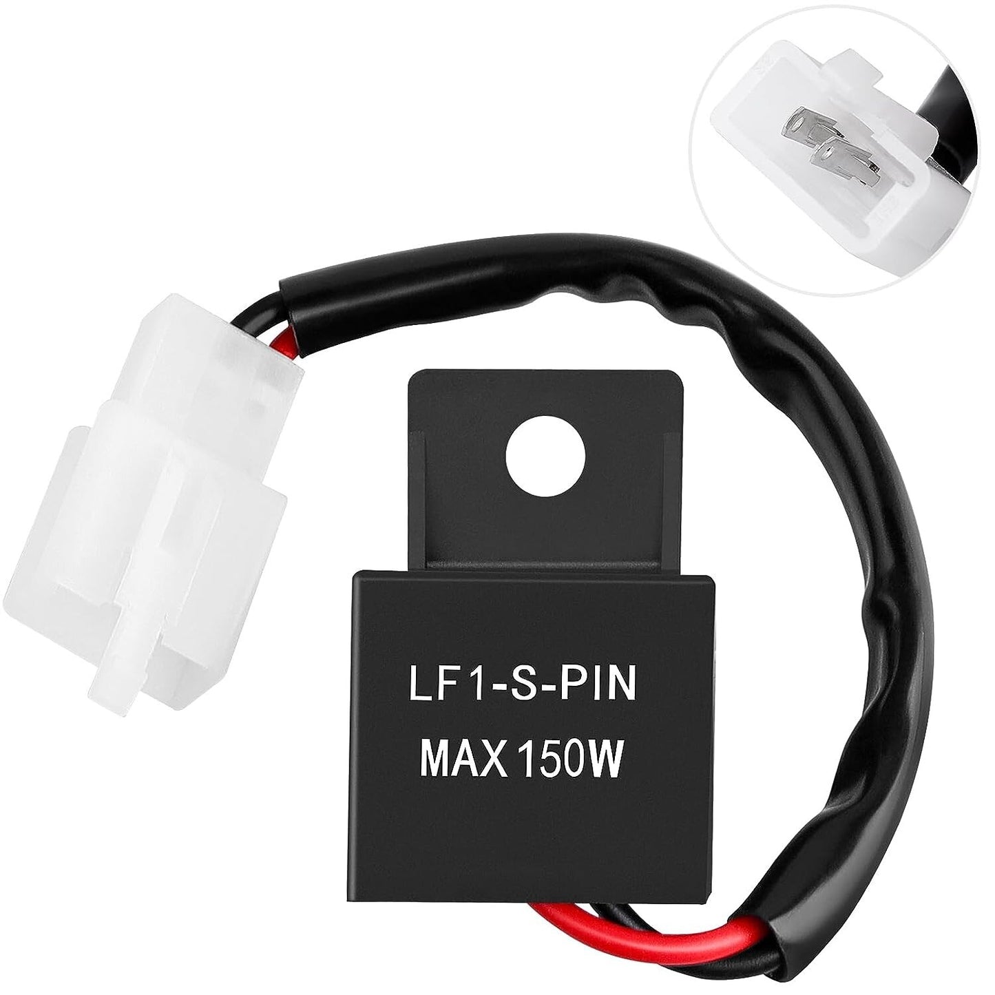 2-Pin Electronic LED Flasher 12V Relay Fix for Motorcycle Turn Signal Bulbs Hype