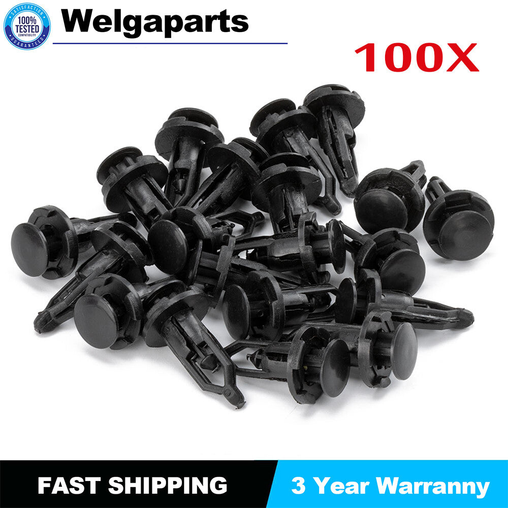 100Pcs Bumper Retainer Clips for TOYOTA for LEXUS for SCION 52161-16010 52161-02020