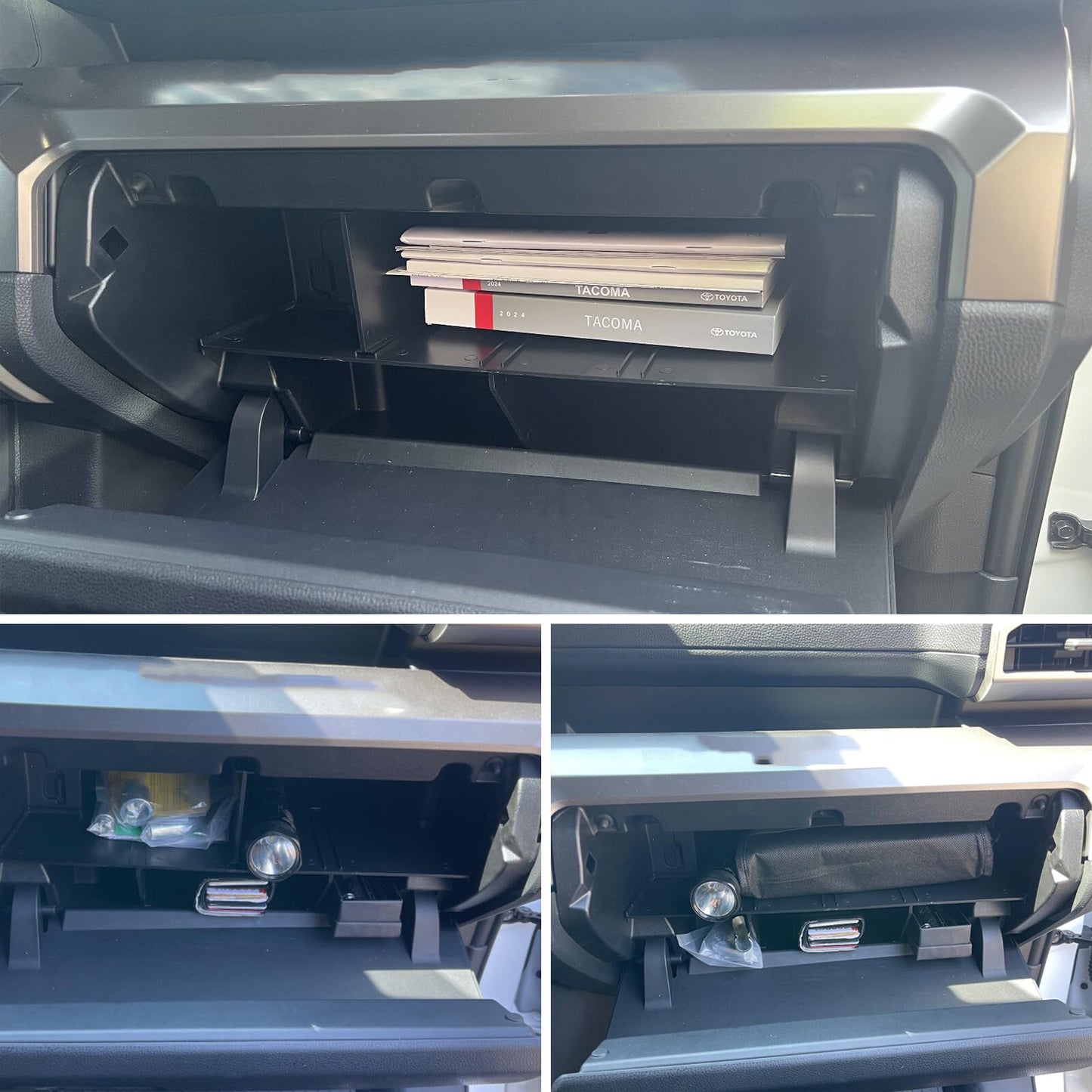 Glove box storage organizer insert divider for Tacoma 2024-25 Accessories - n