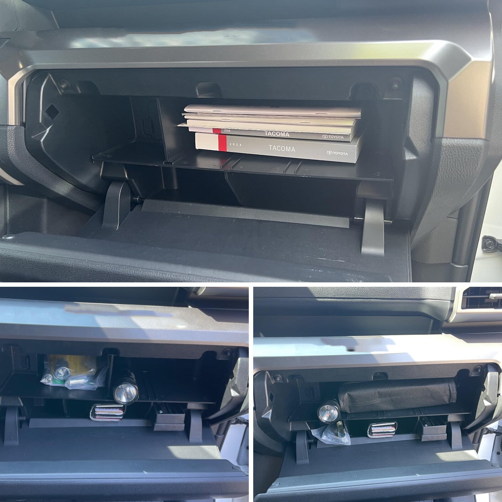 Glove box storage organizer insert divider for Tacoma 2024-25 Accessories - n