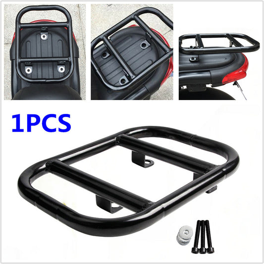 Motorcycle scooter rear metal tail fin electric bicycle rack conversion luggage rack - n