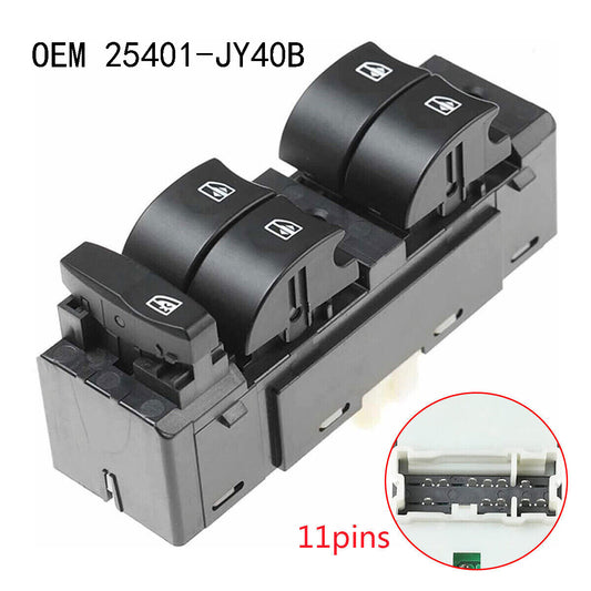 for Renault Koleos 2008-2016 25401-JY40B Power Window Master Control Switch New