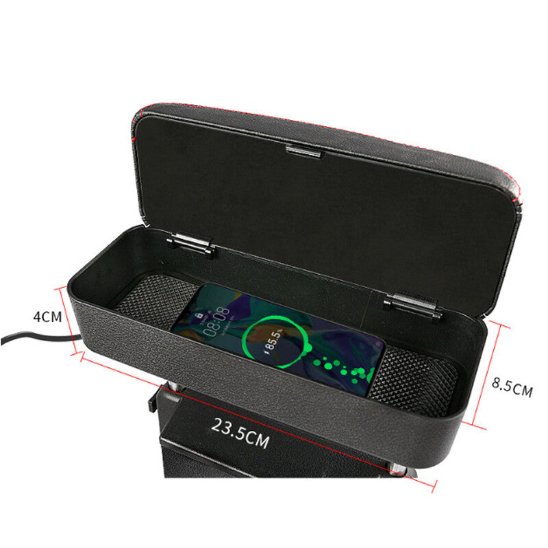 Universal wireless charging box for car center armrests and side storage boxes for seats. n