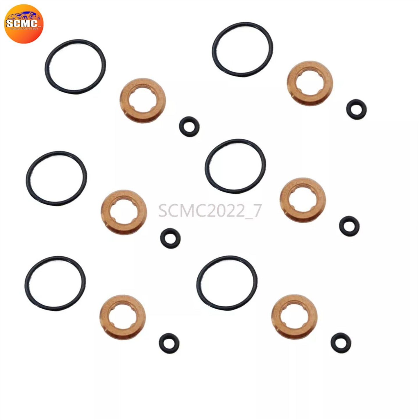 6X Injector Nozzle Seal Gasket Kit For 3.0 TDI for AUDI A4 Q5 for VW Touareg 059130519B