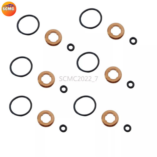 6X Injector Nozzle Seal Gasket Kit For 3.0 TDI for AUDI A4 Q5 for VW Touareg 059130519B