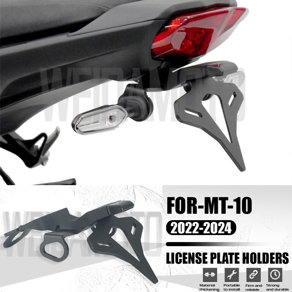 Motorcycle Rear Short Tail Stock License Plate Holder Bracket for Yamaha MT-10
