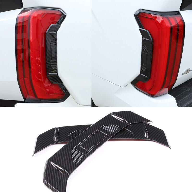 Rear Tail Light Side Decor Carbon Fiber Cover Trim For Toyot-a Tundra 2022-2023